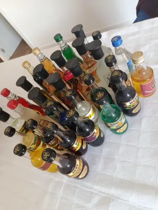 Collezione di Bottiglie Miniatura