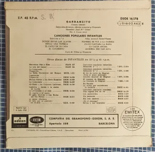 Lote 3 Vinilos EP Infantiles