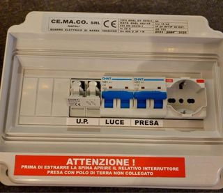 Quadro elettrico CE.MA.CO. con presa