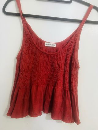 Top Brownie Rojo Mujer