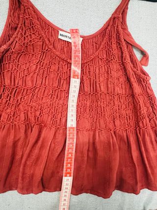 Top Brownie Rojo Mujer