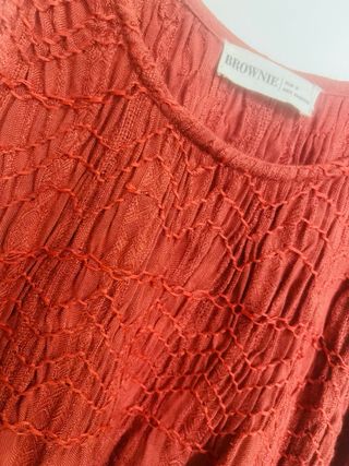 Top Brownie Rojo Mujer