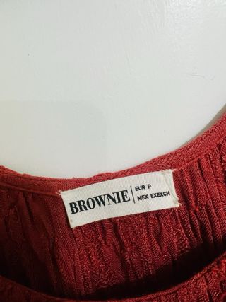 Top Brownie Rojo Mujer