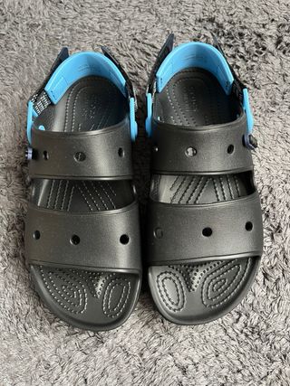 Sandalias Crocs Niños Negro/Azul