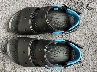 Sandalias Crocs Niños Negro/Azul