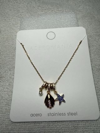 Collar ACEROMANIA con concha y estrella
