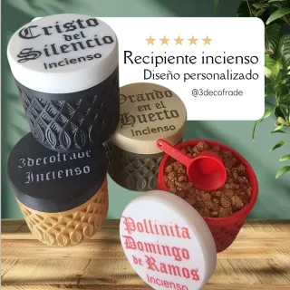 Recipiente para incienso (NO INCLUYE INCIENSO)