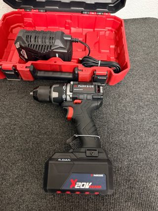 Atornillador Parkside 20V 60Nm + Batería 4Ah + Car