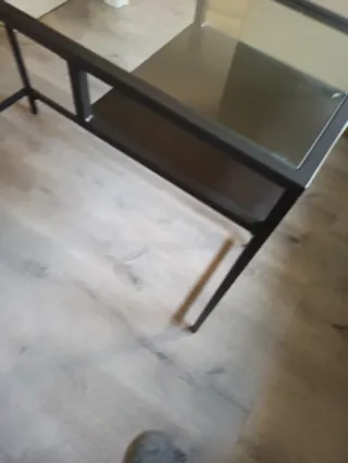 Mesa Vittsjö IKEA Negro/Vidrio