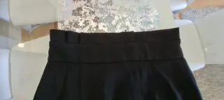 Falda Zara Negra Recta Talla S
