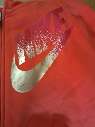 Sudadera Nike mujer naranja con cremallera