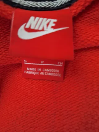 Sudadera Nike mujer naranja con cremallera