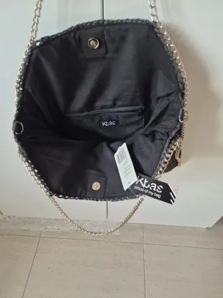 Bolso de rafia KBAS negro