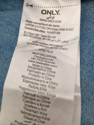 Camisa vaquera ONLY azul