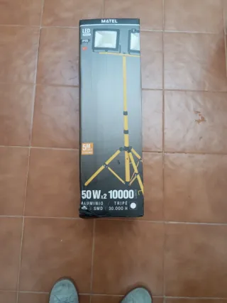 Foco LED Doble Trípode 2x50W IP65