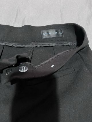 Pantalones de vestir negros campana talla 34