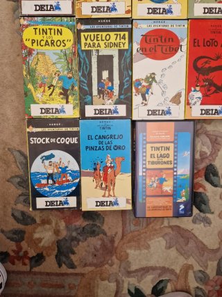 Lote 15 VHS Las Aventuras de Tintín