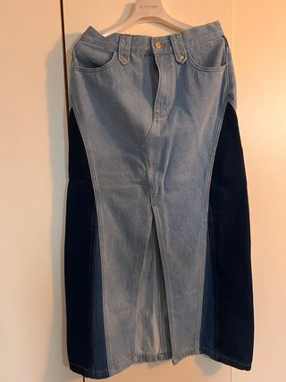 Gonna jeans patchwork