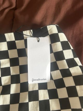 Falda cuadros blanco y negro Talla 34