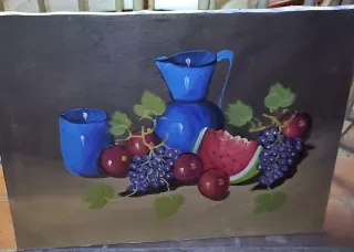 Dipinto olio su tela frutta