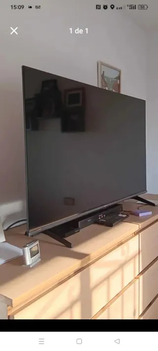 TV Hisense 55 Smart 4K android como nuevo