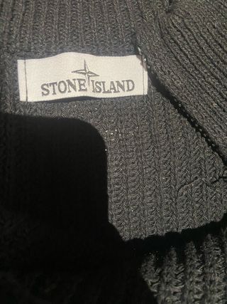 Jersey Stone Island Negro Cremallera