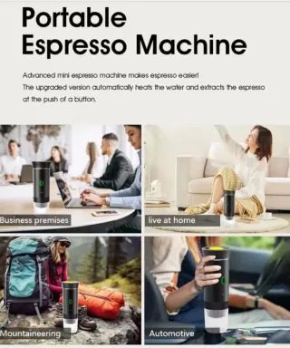 Cafetera Portátil 3 en 1 Inalámbrica