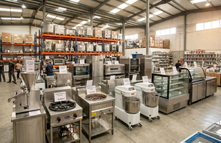 Amasadora, Freidora y Vitrina