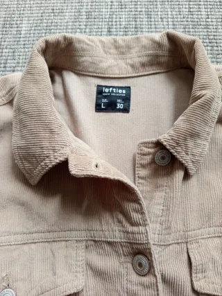 Cazadora pana Lefties Beige Talla L