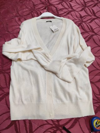 Cardigan donna Tezenis beige taglia S panna