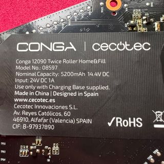 Placa base Conga 12090 twice roller home&fill