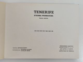 Tenerife, Eterna Primavera. Foto Vintage 1969