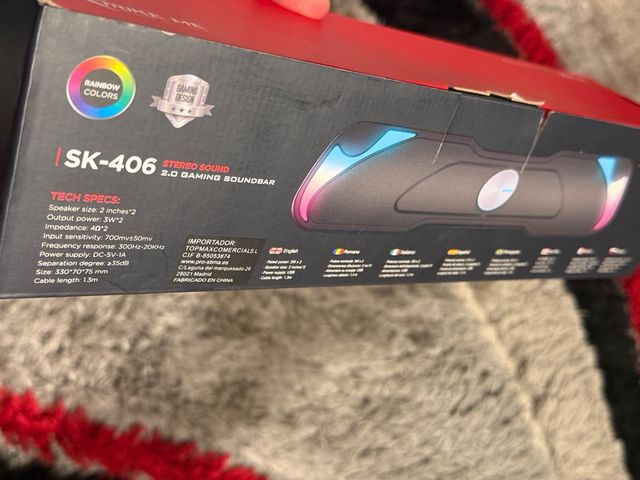 Barra de Sonido Gaming SK-406 Trike Me-estrenar