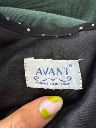 Abito lungo floreale nero e viola