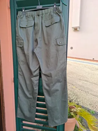Pantaloni uomo verdi taglia 56 cargo