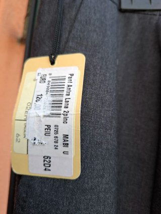 Pantaloni uomo MARLEN EX taglia 62 grigi