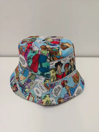 Gorro bucket unisex estilo cómic