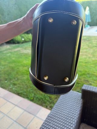 Bolso El Caballo Piel Negra Vintage