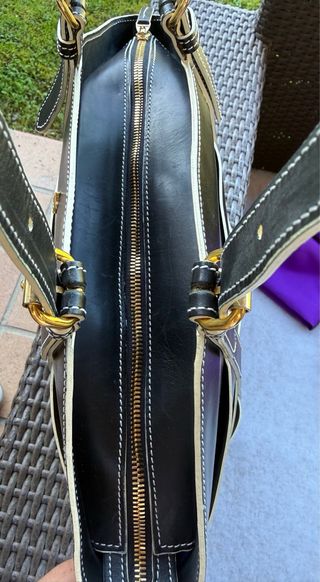 Bolso El Caballo Piel Negra Vintage