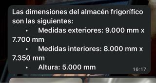 Almacen climatizado pintura/fruta/...