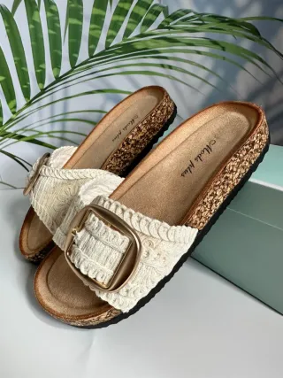 Sandalias encaje. Número 41