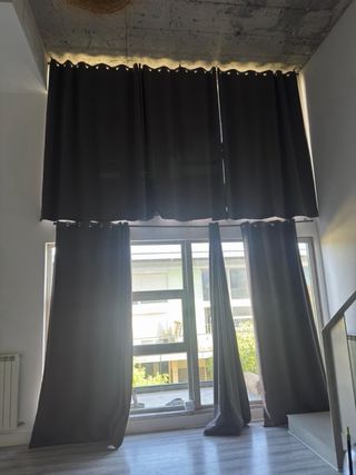 Cortinas Loft Grises