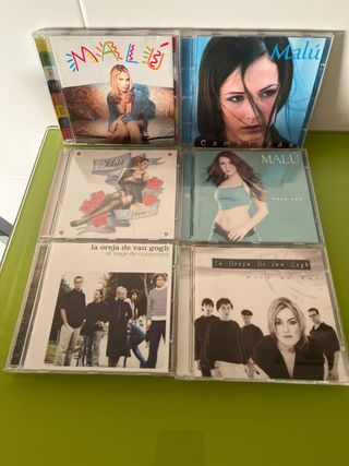 6 cds MALU / LA OREJA DE VAN GOGH ver descripción.