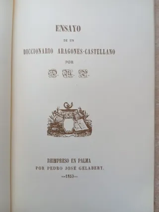Ensayo de un diccionario aragones-castellano