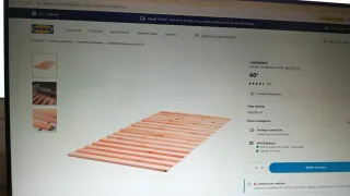 Somier de láminas de pino Ikea 90x200