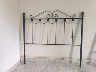 Cabecero de forja negro