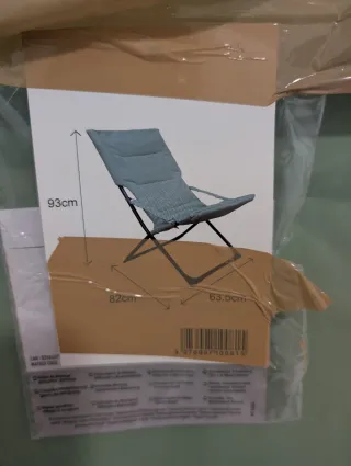 Silla plegable Marsella color verde agua