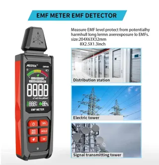 Medidor de campos electromagnéticos