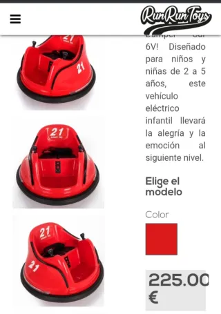 BUMPER CAR ELÉCTRICO NUEVO