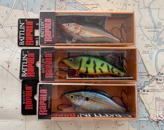 Lote 3 señuelos pesca Rapala Rattlin 7cm       060